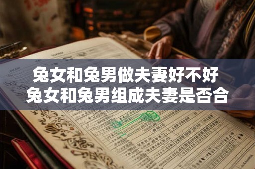 兔女和兔男做夫妻好不好 兔女和兔男组成夫妻是否合适