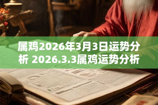 属鸡2026年3月3日运势分析 2026.3.3属鸡运势分析
