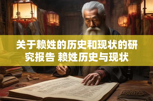 关于赖姓的历史和现状的研究报告 赖姓历史与现状