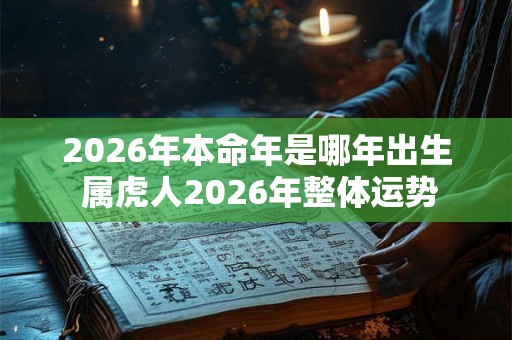2026年本命年是哪年出生 属虎人2026年整体运势