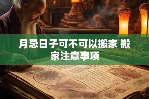 月忌日子可不可以搬家 搬家注意事项