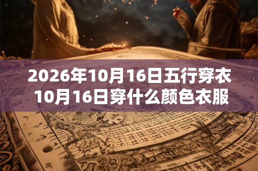 2026年10月16日五行穿衣 10月16日穿什么颜色衣服