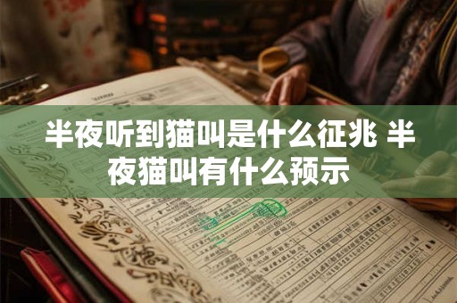半夜听到猫叫是什么征兆 半夜猫叫有什么预示