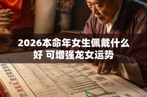 2026本命年女生佩戴什么好 可增强龙女运势