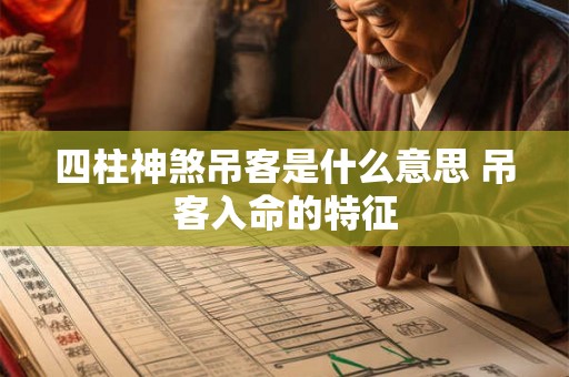 四柱神煞吊客是什么意思 吊客入命的特征