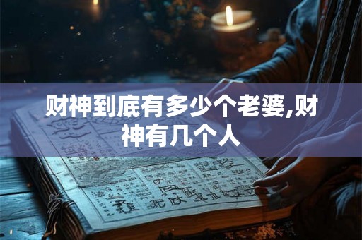财神到底有多少个老婆,财神有几个人
