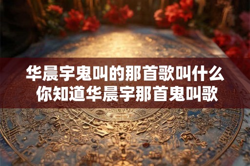 华晨宇鬼叫的那首歌叫什么 你知道华晨宇那首鬼叫歌曲的名字吗