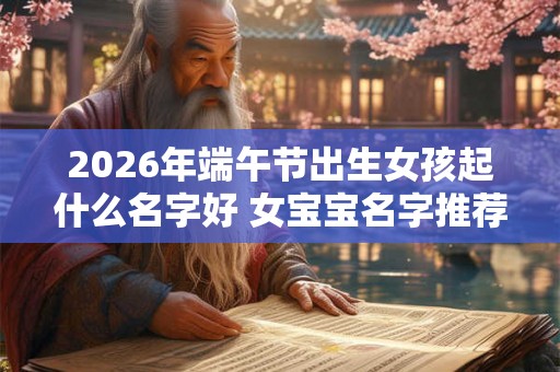 2026年端午节出生女孩起什么名字好 女宝宝名字推荐