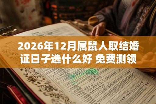 2026年12月属鼠人取结婚证日子选什么好 免费测领证吉日 2026年12月属鼠人取结婚证日子选什么好 免费测领证吉日