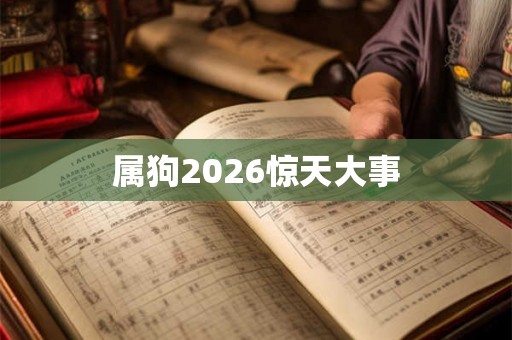 属狗2026惊天大事