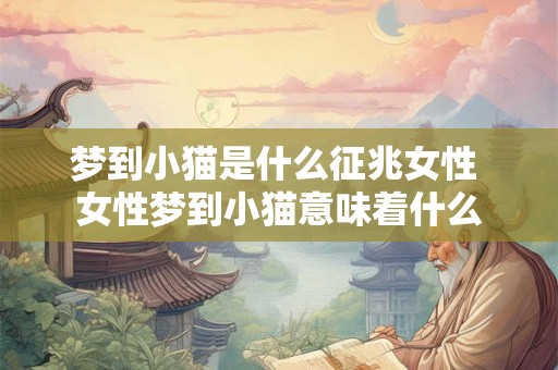 梦到小猫是什么征兆女性 女性梦到小猫意味着什么 梦到小猫是什么征兆女性 女性梦到小猫意味着什么