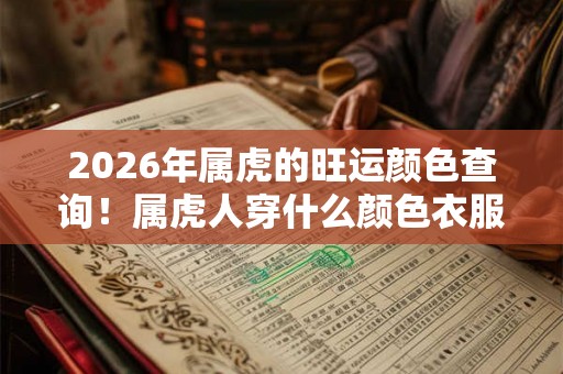 2026年属虎的旺运颜色查询！属虎人穿什么颜色衣服吉利