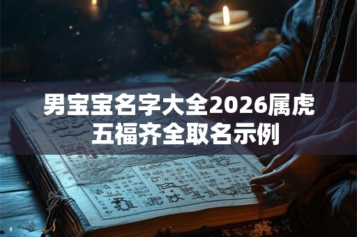 男宝宝名字大全2026属虎 五福齐全取名示例 男宝宝名字大全2026属虎 五福齐全取名示例