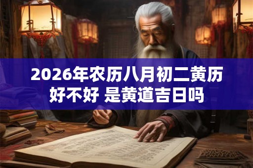 2026年农历八月初二黄历好不好 是黄道吉日吗 2026年农历八月初二黄历好不好 是黄道吉日吗