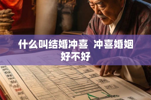 什么叫结婚冲喜 冲喜婚姻好不好 什么叫结婚冲喜 冲喜婚姻好不好