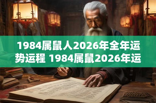 1984属鼠人2026年全年运势运程 1984属鼠2026年运势如何