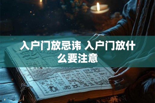 入户门放忌讳 入户门放什么要注意 入户门放忌讳 入户门放什么要注意