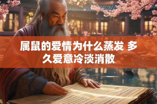 属鼠的爱情为什么蒸发 多久爱意冷淡消散