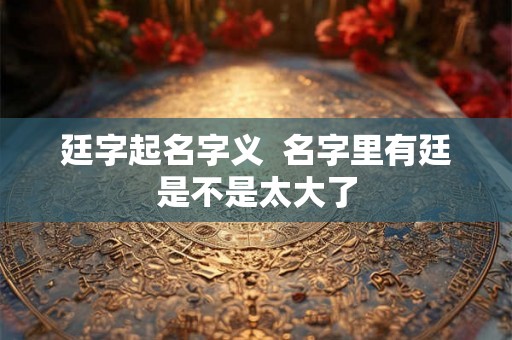 廷字起名字义 名字里有廷是不是太大了 廷字起名字义 名字里有廷是不是太大了