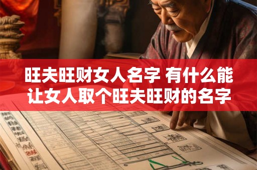 旺夫旺财女人名字 有什么能让女人取个旺夫旺财的名字