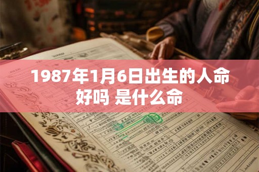 1987年1月6日出生的人命好吗 是什么命