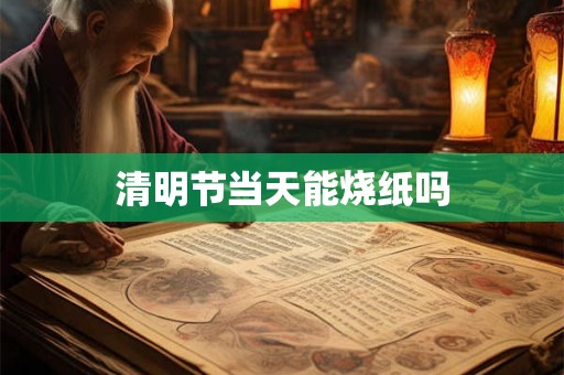 清明节当天能烧纸吗 清明节当天能烧纸吗