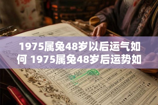 1975属兔48岁以后运气如何 1975属兔48岁后运势如何