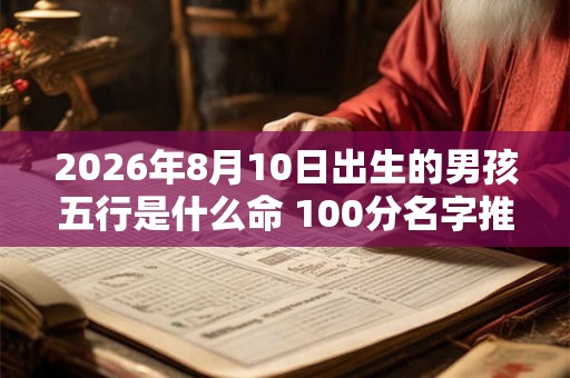2026年8月10日出生的男孩五行是什么命 100分名字推荐！