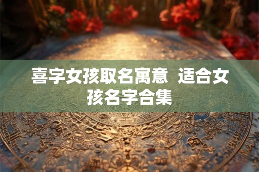 喜字女孩取名寓意  适合女孩名字合集