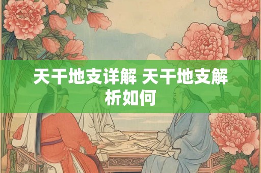天干地支详解 天干地支解析如何 天干地支详解 天干地支解析如何