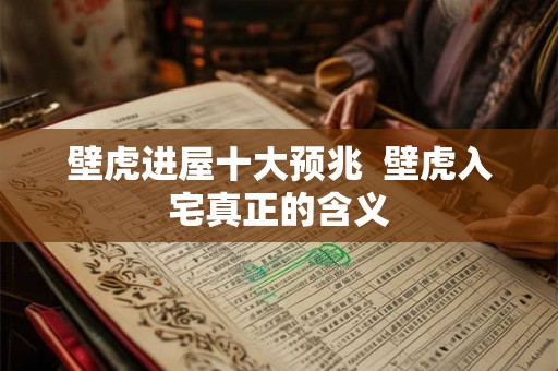 壁虎进屋十大预兆  壁虎入宅真正的含义