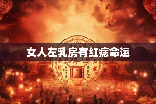 女人左乳房有红痣命运