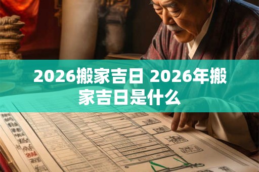 2026搬家吉日 2026年搬家吉日是什么 2026搬家吉日 2026年搬家吉日是什么