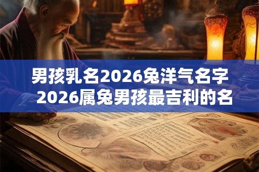 男孩乳名2026兔洋气名字  2026属兔男孩最吉利的名字