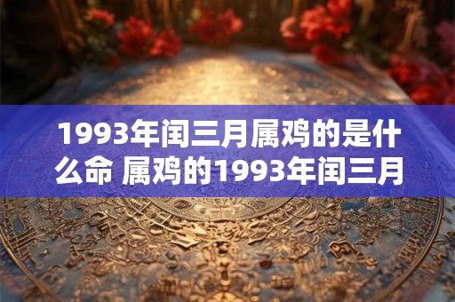 1993年闰三月属鸡的是什么命 属鸡的1993年闰三月是什么命 1993年闰三月属鸡的是什么命 属鸡的1993年闰三月是什么命