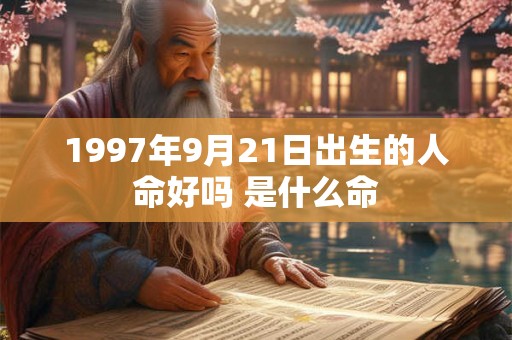 1997年9月21日出生的人命好吗 是什么命 1997年9月21日出生的人命好吗 是什么命