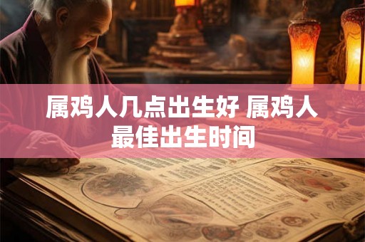 属鸡人几点出生好 属鸡人最佳出生时间 属鸡人几点出生好 属鸡人最佳出生时间