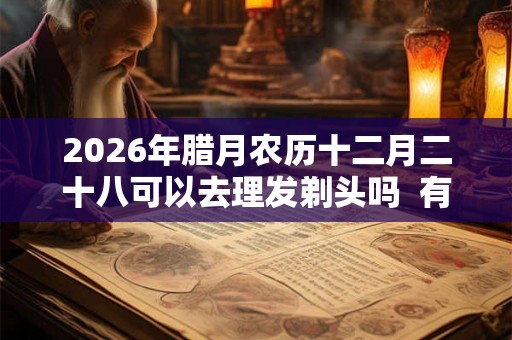 2026年腊月农历十二月二十八可以去理发剃头吗  有什么禁忌