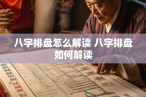 八字排盘怎么解读 八字排盘如何解读