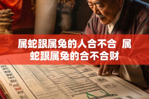 属蛇跟属兔的人合不合  属蛇跟属兔的合不合财