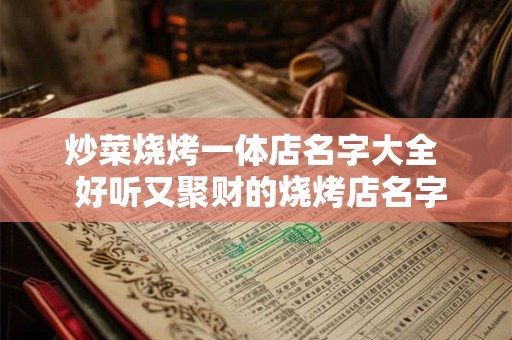 炒菜烧烤一体店名字大全  好听又聚财的烧烤店名字