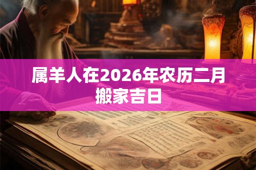 属羊人在2026年农历二月搬家吉日