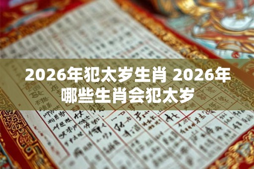 2026年犯太岁生肖 2026年哪些生肖会犯太岁