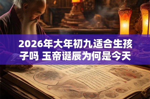 2026年大年初九适合生孩子吗 玉帝诞辰为何是今天