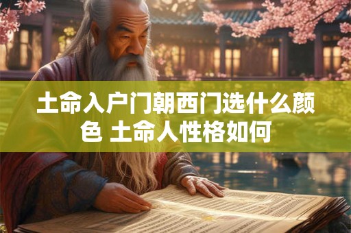 土命入户门朝西门选什么颜色 土命人性格如何