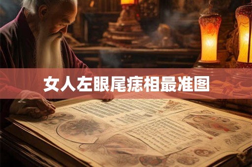 女人左眼尾痣相最准图