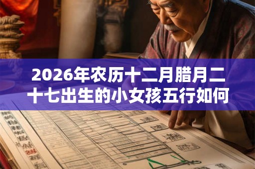 2026年农历十二月腊月二十七出生的小女孩五行如何  取名宜用字