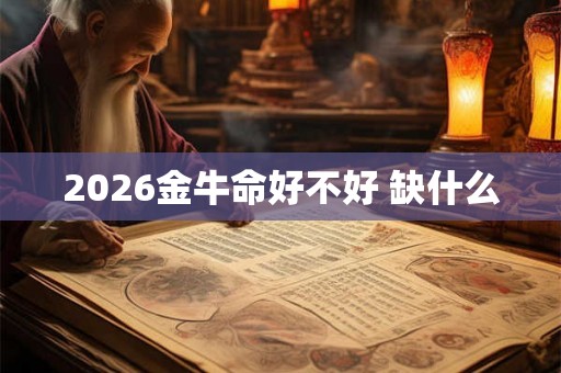2026金牛命好不好 缺什么
