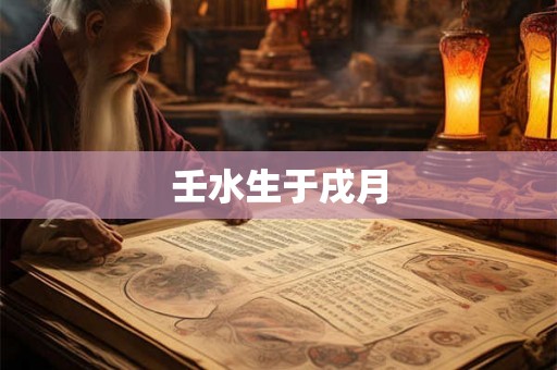 壬水生于戌月