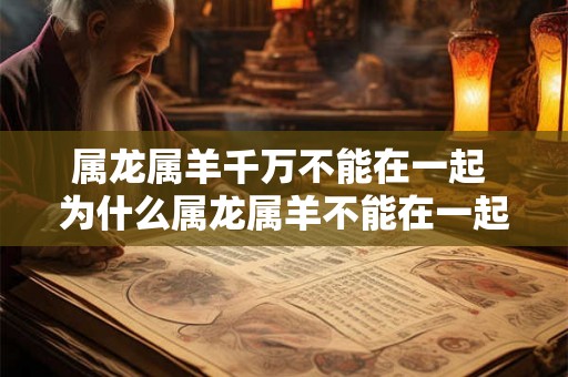 属龙属羊千万不能在一起 为什么属龙属羊不能在一起